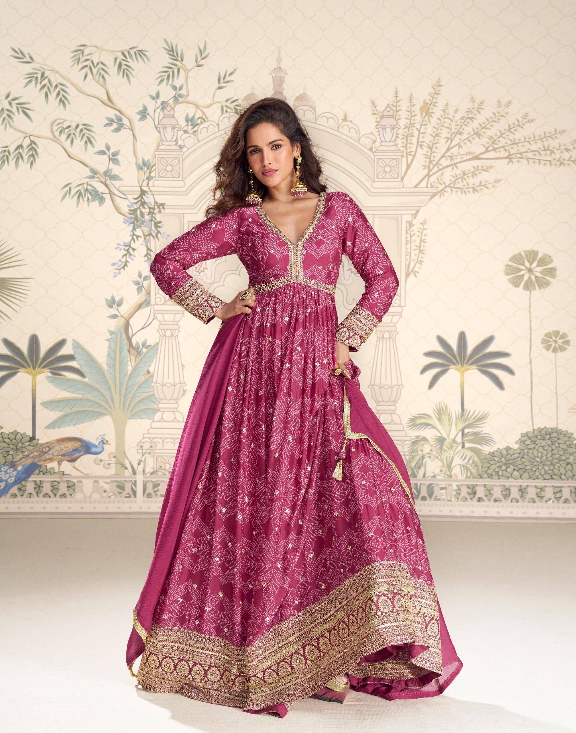 BANDHAN BY SAYURI DESIGNER 10215 To 10217 Series  Beautiful Festive Suits Colorful Stylish Fancy Ethnic Wear CHINON Silk Dresses At Wholesale Price